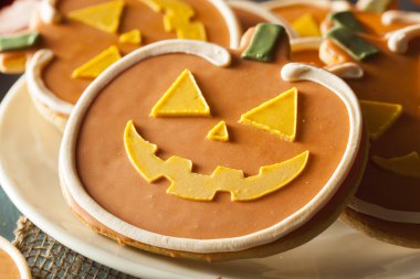 ev yapımı jack o'lantern kabak kurabiye