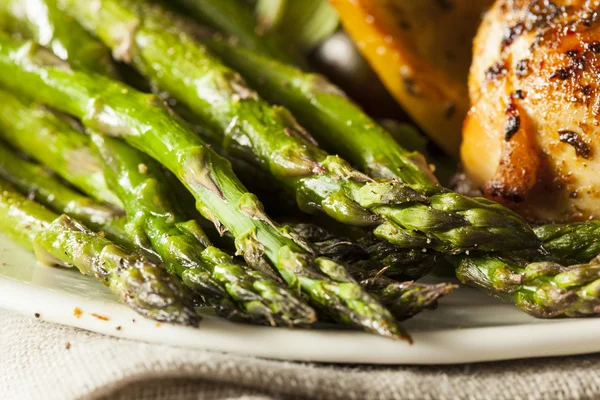 Homemade Healthy Baked Asparagus — Stock Photo, Image