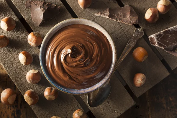 Homemade Chocolate Hazelnut Spread — Stock Photo, Image