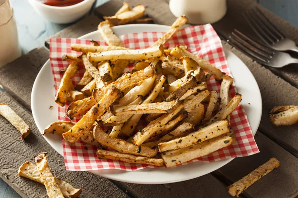 Healthy Organic Jicama Fries — Stock Photo, Image