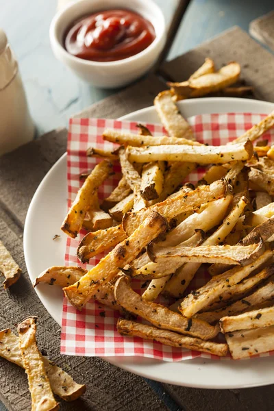 Fries Jicama orgânicos saudáveis — Fotografia de Stock