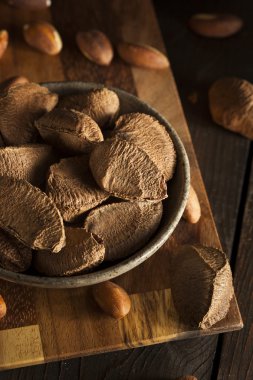 Organik çiğ bütün Brezilya fındık