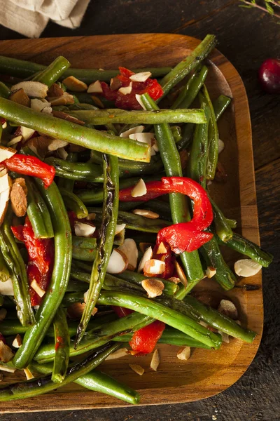 Gezonde gebakken groene bonen — Stockfoto