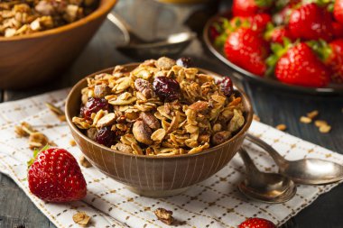 Healthy Homemade Granola with Nuts clipart