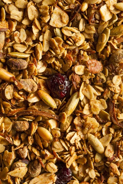 Gezonde zelfgemaakte muesli met noten — Stockfoto