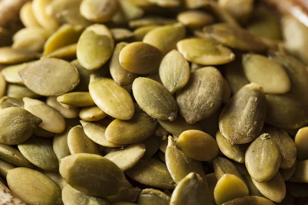 Raw Organic Pumpkin Pepita Seeds — Stock Photo, Image