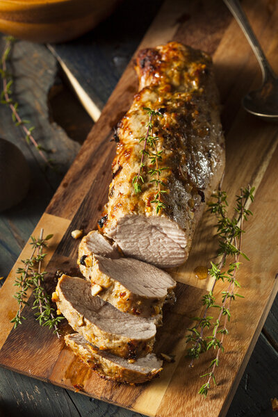 Homemade Hot Pork Tenderloin with Herbs and Spices