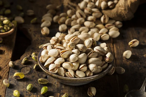 Raw Organic Pistachio Nuts — Stock Photo, Image