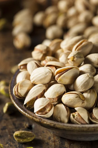 Raw Organic Pistachio Nuts — Stock Photo, Image