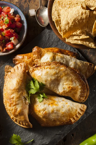 Homemade Stuffed Chicken Empanadas — Stock Photo, Image