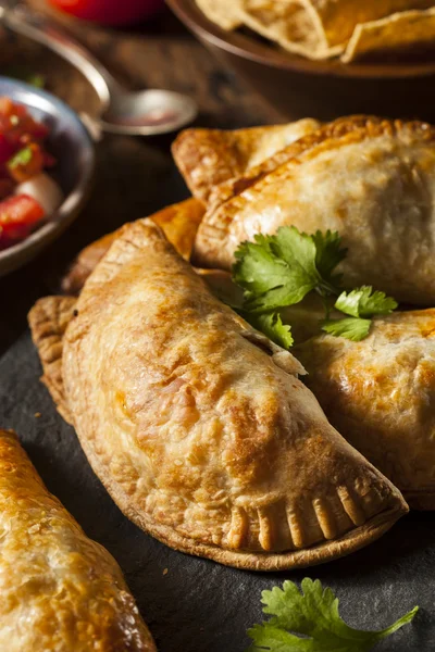 Homemade Stuffed Chicken Empanadas — Stock Photo, Image