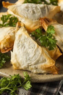 Ev yapımı Yunan Spanakopita pasta