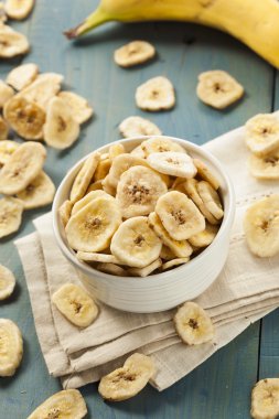 Ev yapımı kurutulmuş Muz fiş