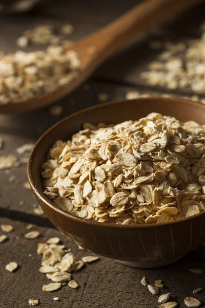 Avena seca cruda orgánica — Foto de Stock