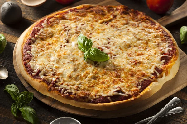 Homemade Hot Cheese Pizza — Stock Photo, Image