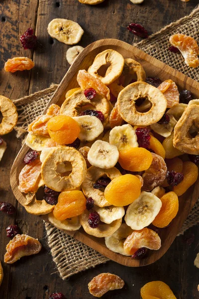 Organic Healthy Assorted Dried Fruit — Stock Photo, Image