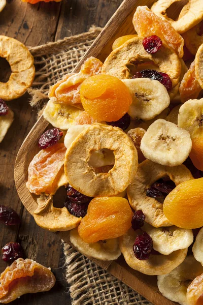 Organic Healthy Assorted Dried Fruit — Stock Photo, Image