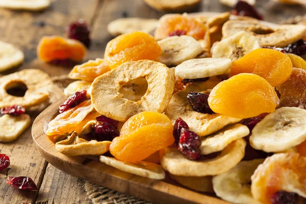 Organic Healthy Assorted Dried Fruit — Stock Photo, Image