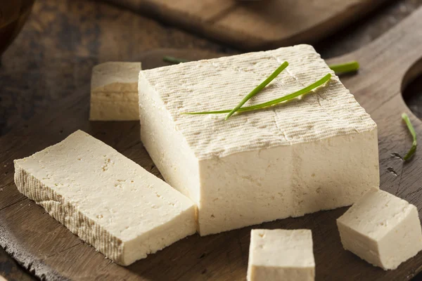 Organic Raw Soy Tofu — Stock Photo, Image