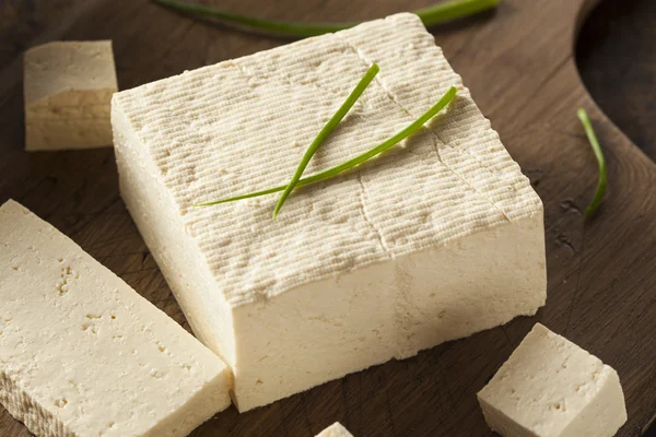 Tofu de soja cru biologique — Photo