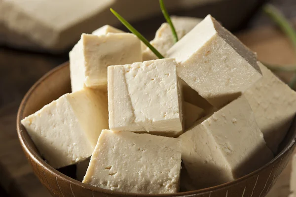 Organic Raw Soy Tofu — Stock Photo, Image