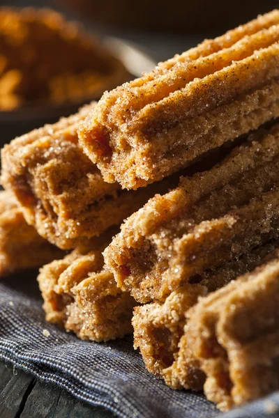 Churros fritos profundos caseros — Foto de Stock