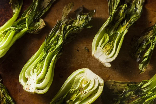 Baked Organic Baby Bok Choy — Stock Photo, Image