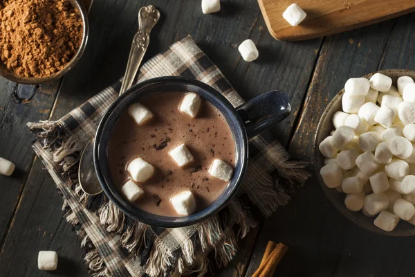 Homemade Dark Hot Chocolate — Stock Photo, Image