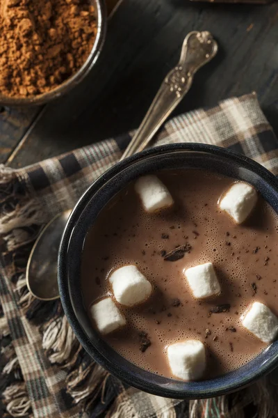 Chocolate quente escuro caseiro — Fotografia de Stock