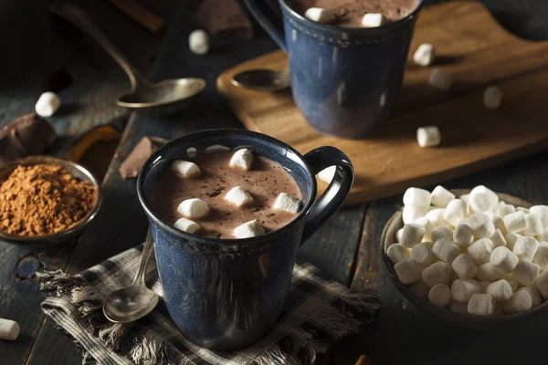 Homemade Dark Hot Chocolate — Stock Photo, Image