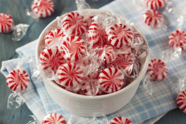 Sweet Red and White Peppermint Candy clipart