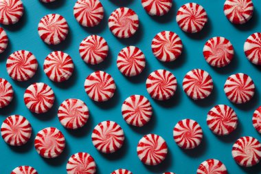Sweet Red and White Peppermint Candy clipart