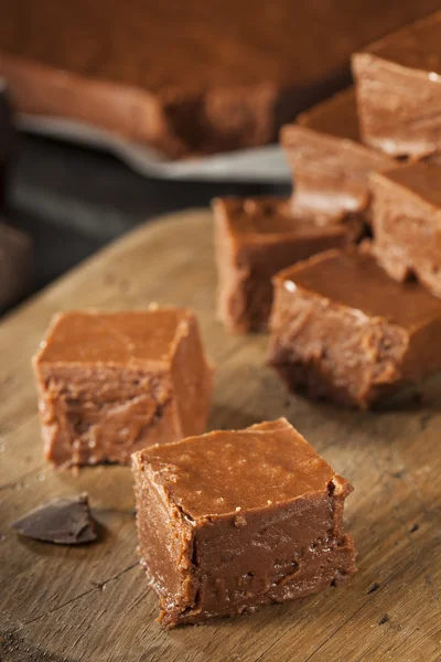 घर का बना डार्क चॉकलेट Fudge — स्टॉक फ़ोटो, इमेज