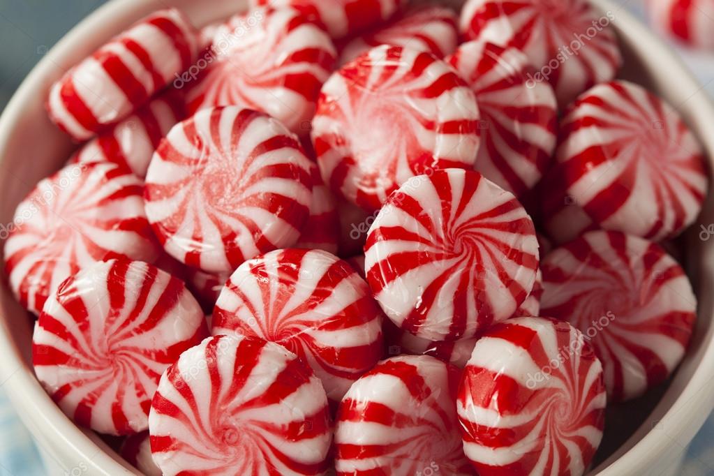 Sweet Red And White Peppermint Candy Stock Photo C Bhofack2