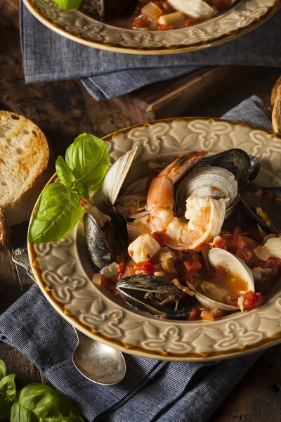 Marisco italiano hecho en casa Cioppino — Foto de Stock