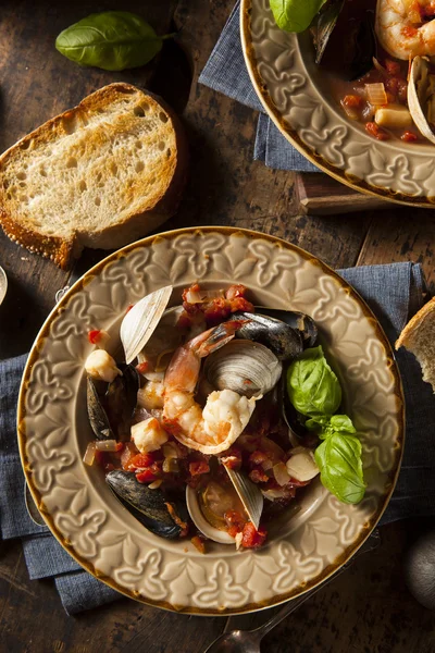 Homemade Italian Seafood Cioppino — Stock Image Homemade Italian Seafood Cioppino Stock Photo