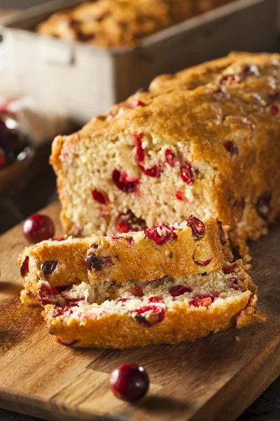 Homemade Festive Cranberry Bread — Stock Photo, Image