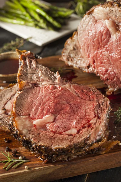 Саморобна трава Fed Prime Rib Смажений — стокове фото