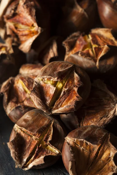 Hot Brown Roasted Chestnuts — Stock Photo, Image