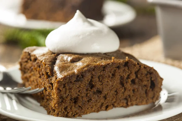 Bolo de gengibre marrom caseiro — Fotografia de Stock