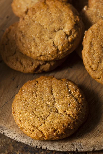 Hemlagade bruna Gingersnap Cookies — Stockfoto