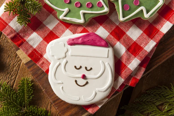 Galletas de Navidad caseras festivas —  Fotos de Stock