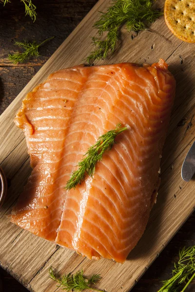 Homemade Smoked Salmon Appetizer — Stock Photo, Image