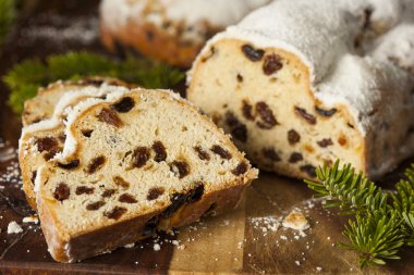 Neşeli Noel Alman Stollen ekmek