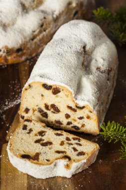 Neşeli Noel Alman Stollen ekmek