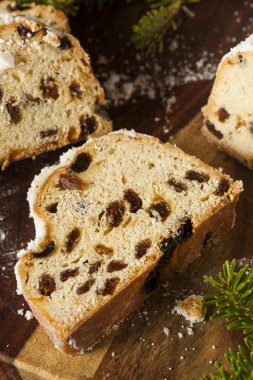 Neşeli Noel Alman Stollen ekmek