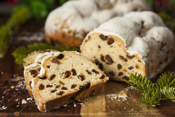 Natale festivo Pane Stollen tedesco — Foto Stock