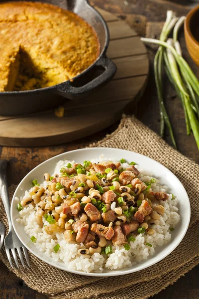 Homemade Southern Hoppin John — Stock Image Homemade Southern Hoppin John Stock Image