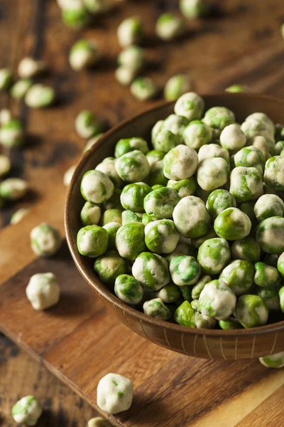 Hausgemachte trockene Gewürz Wasabi Erbsen — Stockfoto