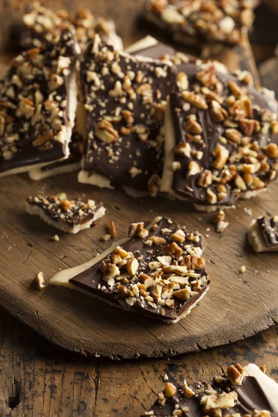 Homemade Chocolate English Toffee — Stock Photo, Image